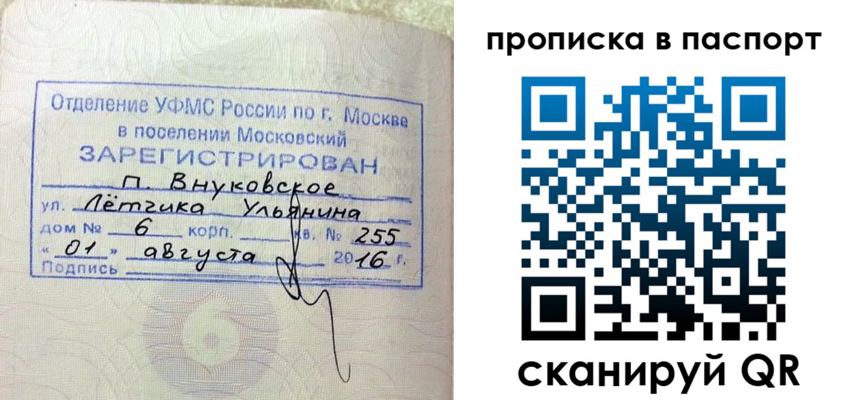 временная прописка в Дубовке